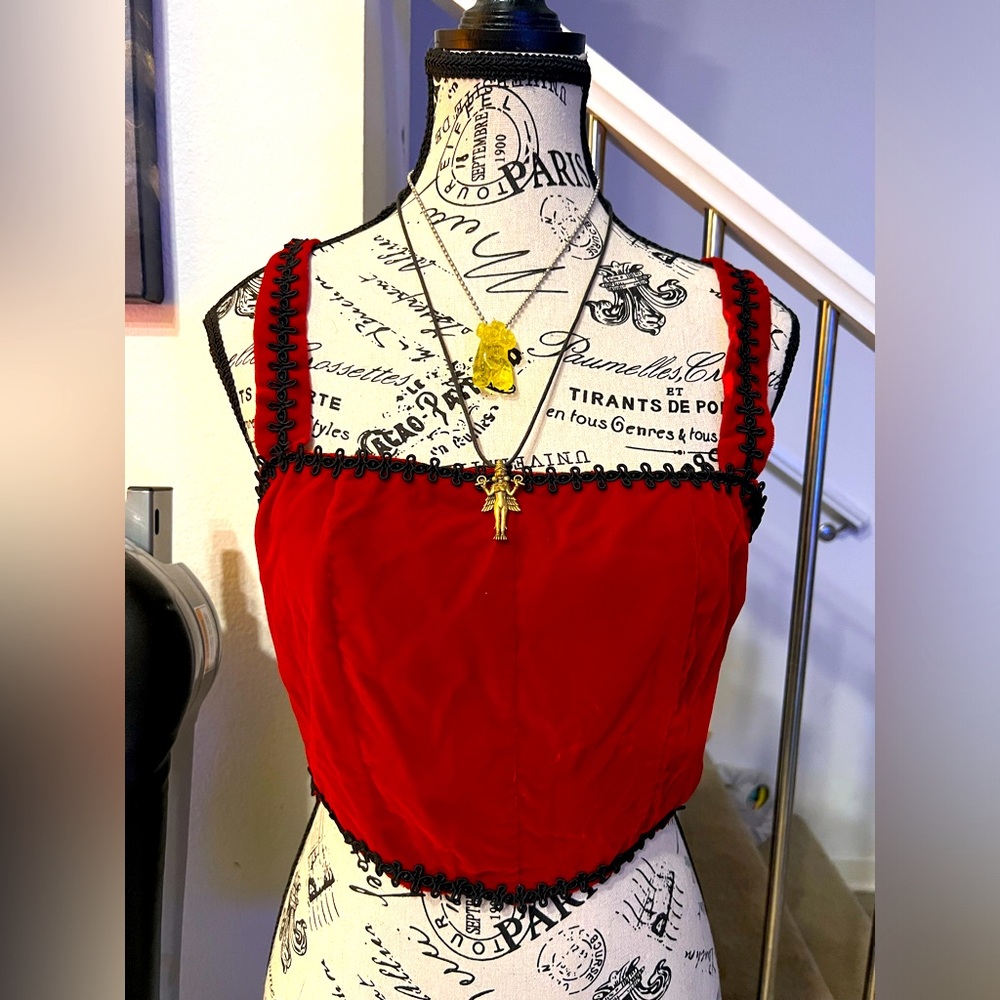 Vampire costume red and black